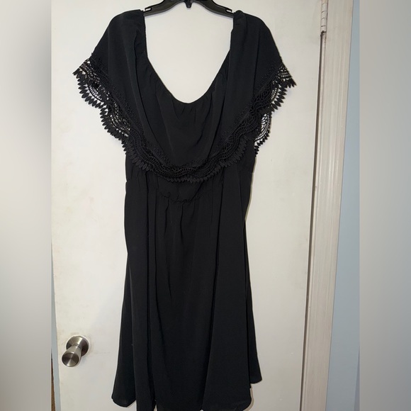 Black Sun Dress with Lace Detail! - Picture 2 of 2